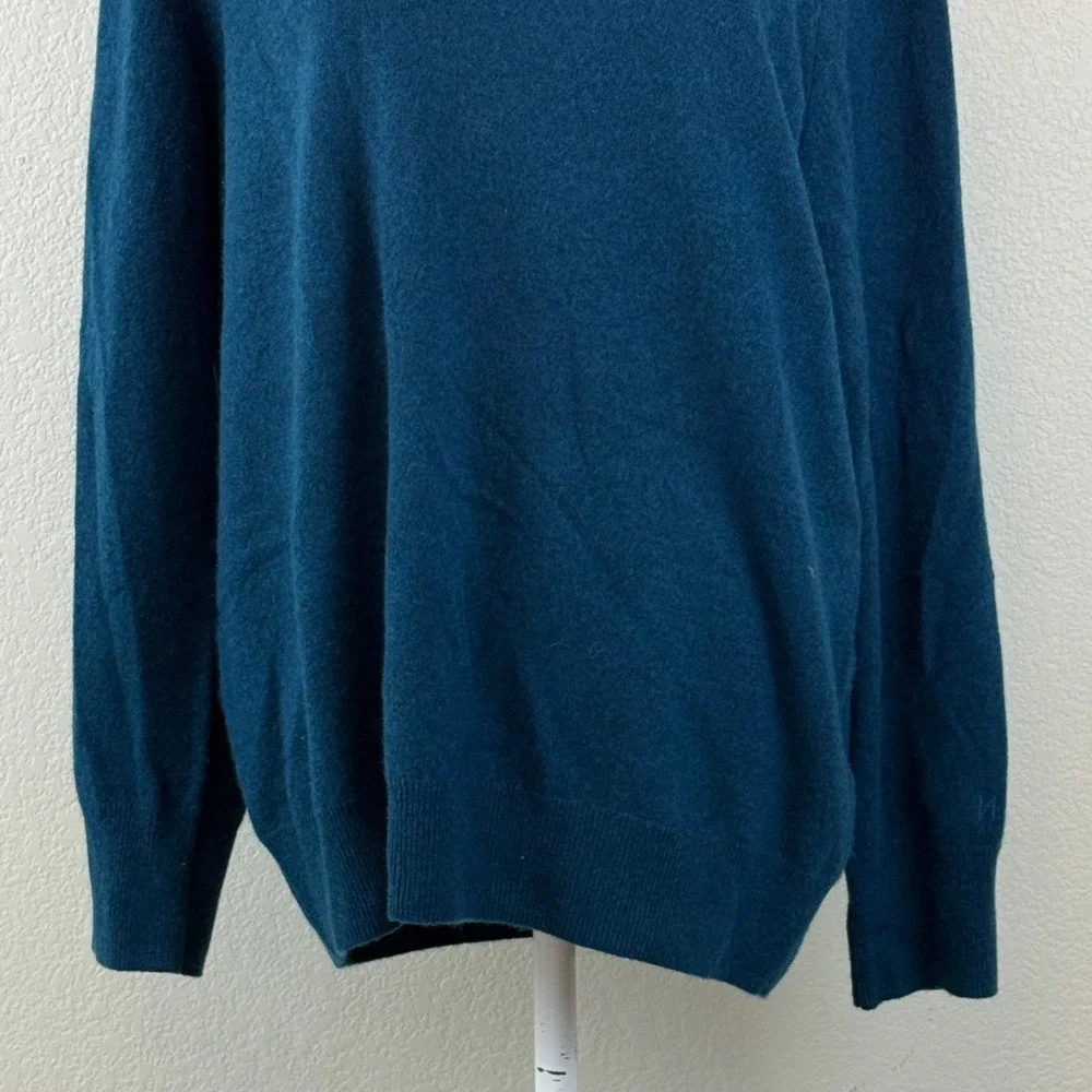 Naadam Women's 100% Cashmere Teal Sweater XL
